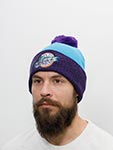 Шапка MITCHELL NESS арт. HPCK1052-UJAYYPPPTEAL Utah Jazz NBA (голубой / фиолетовый)
